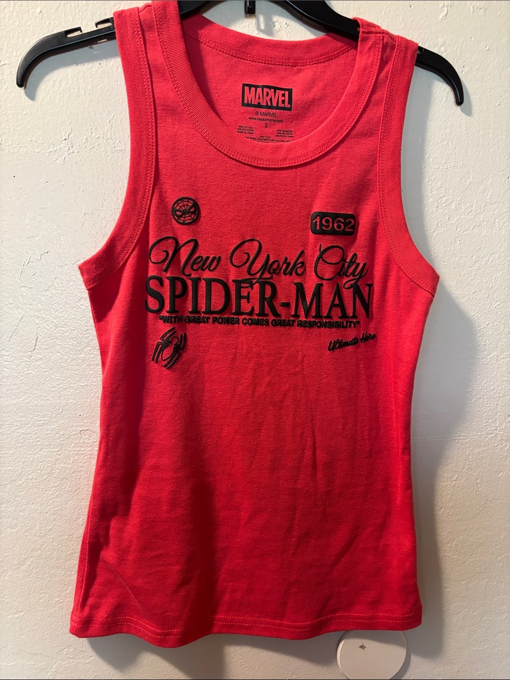 Marvel Red Spider-Man New York City Tank Top